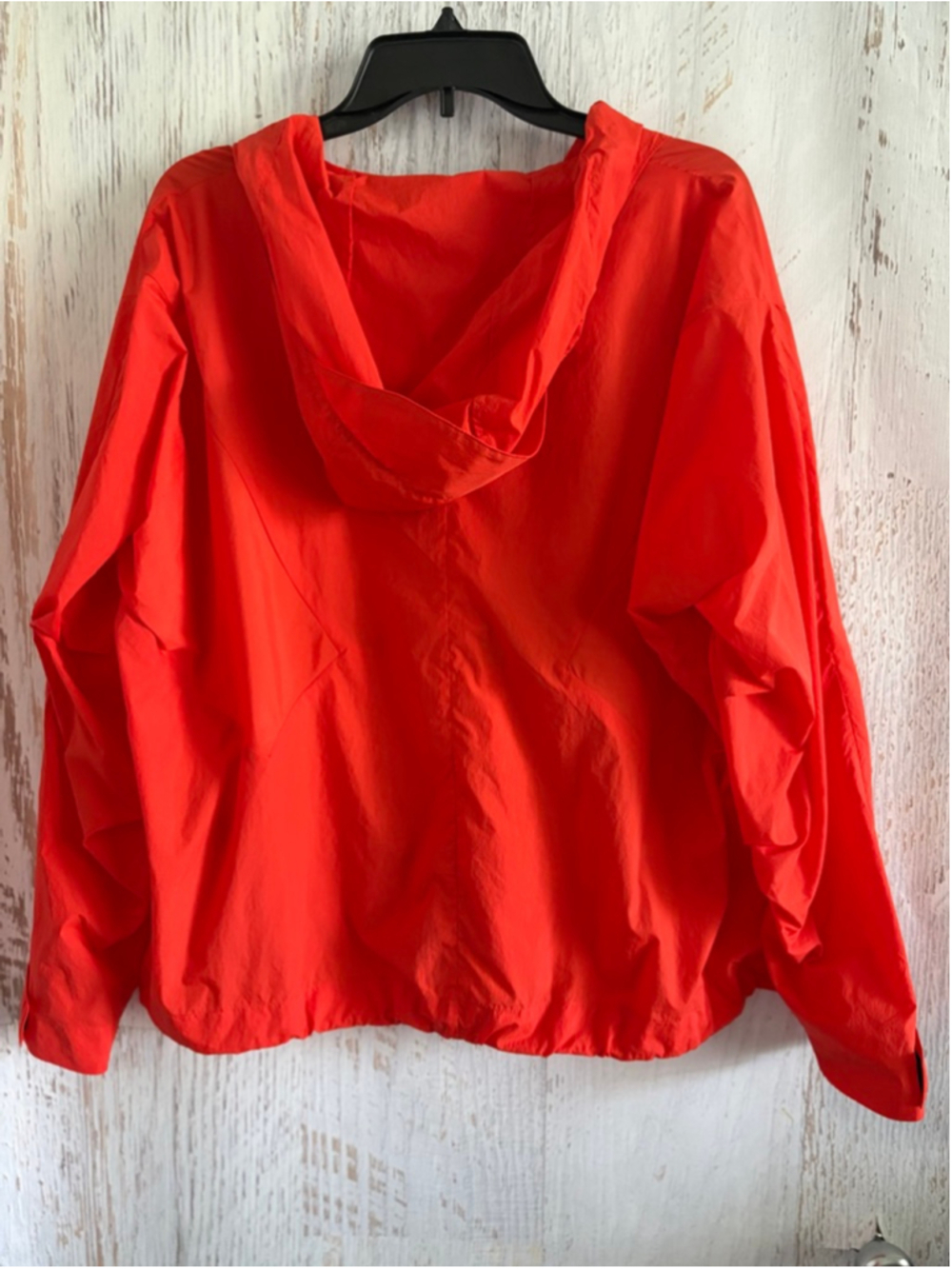 Women's Rag & Bone Orange Nylon Hooded Jacket L - Picture 7 of 9